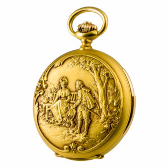 Superb Swiss gold minute repeating lever watch Circa 1926