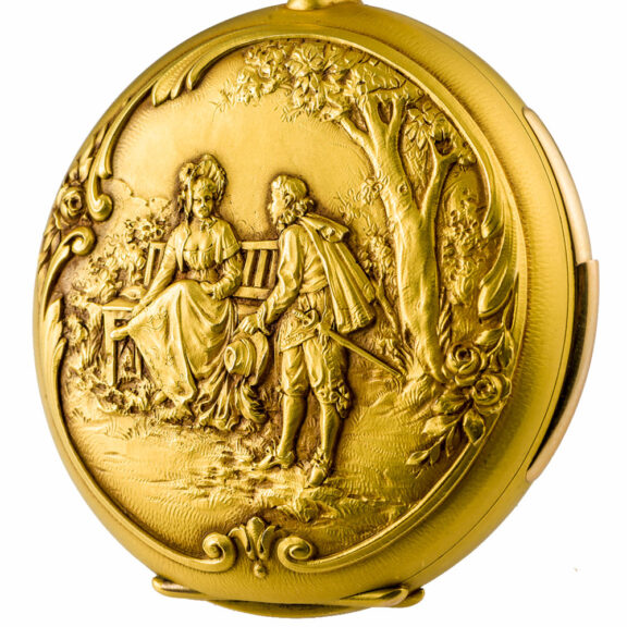 Superb Swiss gold minute repeating lever watch Circa 1926 Superb Swiss gold minute repeating lever watch Circa 1926