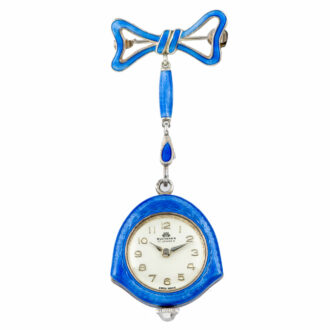 Very fine Swiss silver and enamel lever watch Circa 1960
