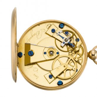 Large French Montre de Souscription cylinder watch Circa 1819
