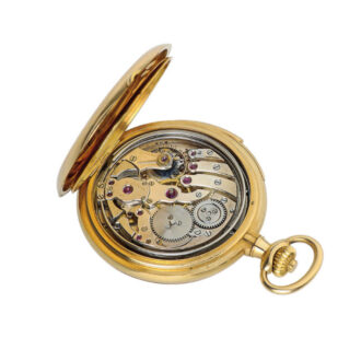 Swiss gold minute repeater with Westminster carillon Circa 1905