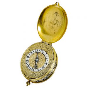 French oval Renaissance drum watch with alarm Circa 1650