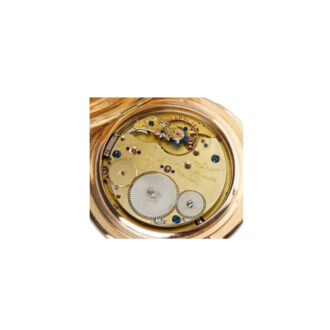German gold Glashuette quarter repeating hunting case watch Circa 1905