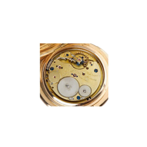 German gold Glashuette quarter repeating hunting case watch Circa 1905 German gold Glashuette quarter repeating hunting case watch Circa 1905