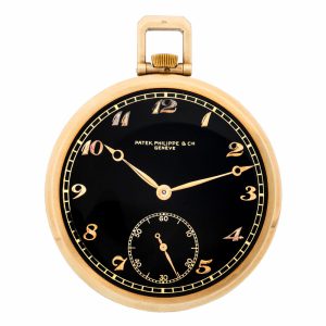 Fine Swiss yellow gold open faced lever watch Circa 1944
