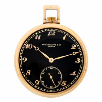 Fine Swiss yellow gold open faced lever watch Circa 1944