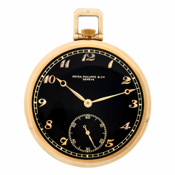 Fine Swiss yellow gold open faced lever watch Circa 1944