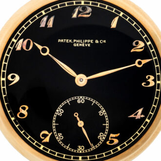 Fine Swiss yellow gold open faced lever watch Circa 1944