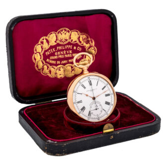 Swiss 18k gold chronograph lever watch Circa 1917