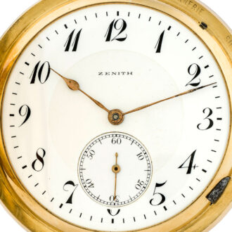 Swiss gold grande sonnerie lever clockwatch Circa 1910