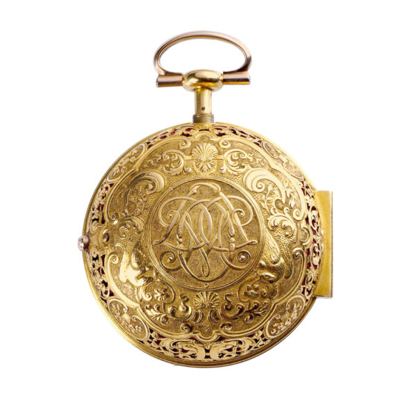 English gold quarter repeating verge watch Circa 1716 English gold quarter repeating verge watch Circa 1716