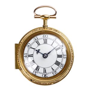 English gold quarter repeating verge watch Circa 1716