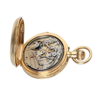 American gold minute repeater with chronograph Circa 1875