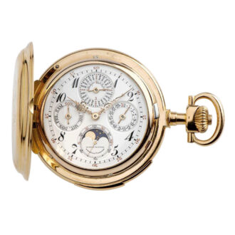 German pink gold Glashütte minute repeating pocket watch Circa 1911