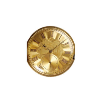 English gold enamel hunting cased watch Circa 1850