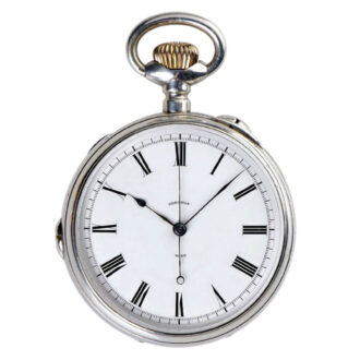 German Glashütte lever chronometer with chronograph Circa 1870