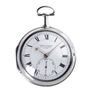 English silver pocket chronometer with spring detent escapement Circa 1798