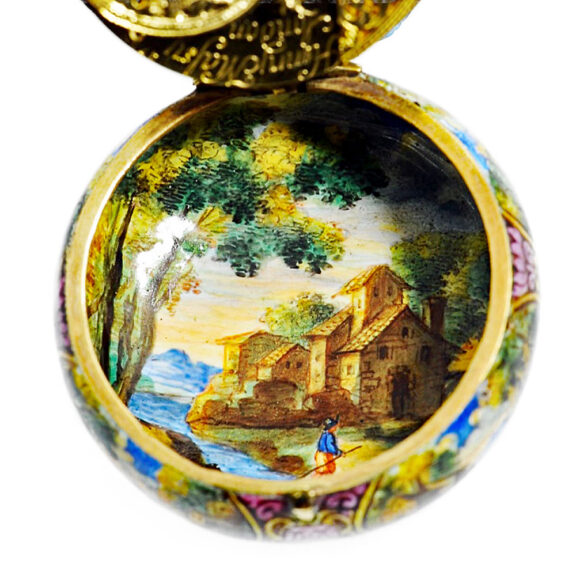 English enamel verge watch “The Flight into Egypt” Circa 1710 English enamel verge watch “The Flight into Egypt” Circa 1710