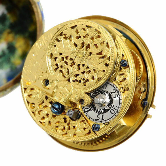 English enamel verge watch “The Flight into Egypt” Circa 1710 English enamel verge watch “The Flight into Egypt” Circa 1710