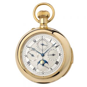 Danish minute repeating watch with perpetual calender and chronograph Circa 2003