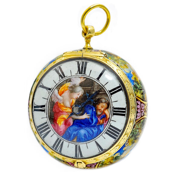 English enamel verge watch “The Flight into Egypt” Circa 1710 English enamel verge watch “The Flight into Egypt” Circa 1710