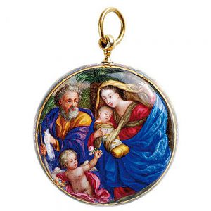 English enamel verge watch “The Flight into Egypt” Circa 1710