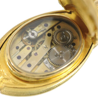 Swiss gold, enamel, diamond set beetle form watch Circa 1870
