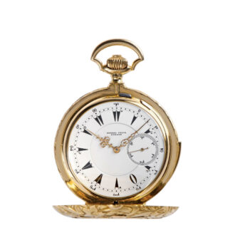 English hunting cased minute repeating watch Circa 1900