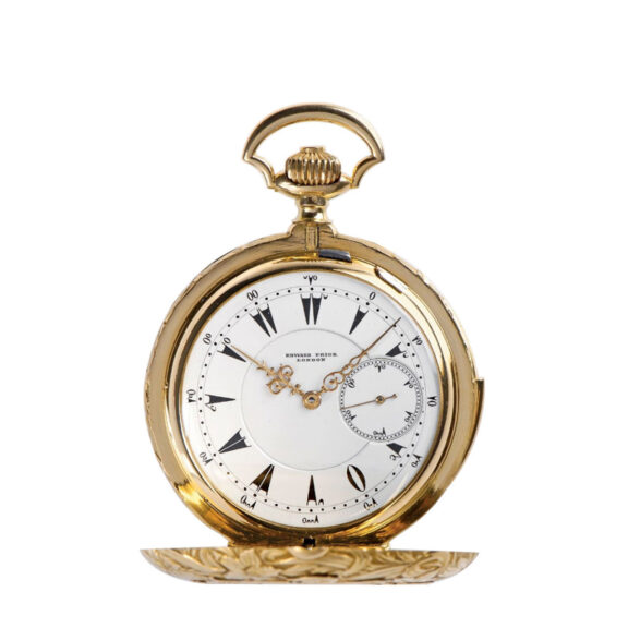 English hunting cased minute repeating watch Circa 1900 English hunting cased minute repeating watch Circa 1900