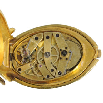 Swiss gold, rose-cut diamond set ladybeetle watch Circa 1880