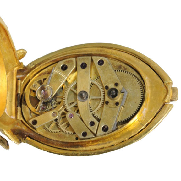 Swiss gold, rose-cut diamond set ladybeetle watch Circa 1880 Swiss gold, rose-cut diamond set ladybeetle watch Circa 1880