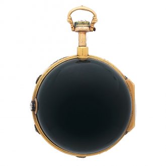 French gold quarter repeating watch in bloodstone Circa 1750