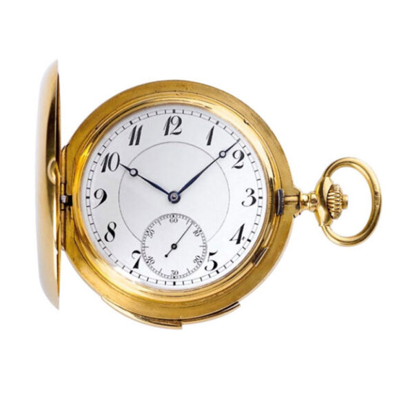 Swiss gold minute repeating hunting case watch Circa 1911