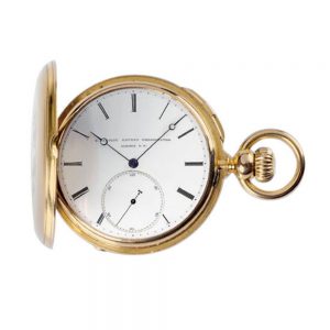 American gold hunting case pocket watch