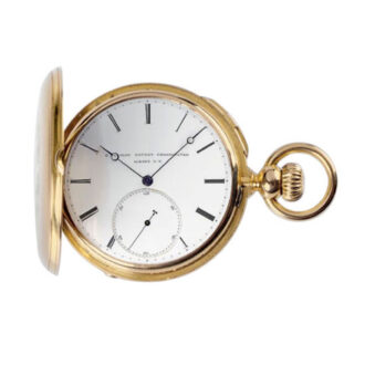 American gold hunting case pocket watch
