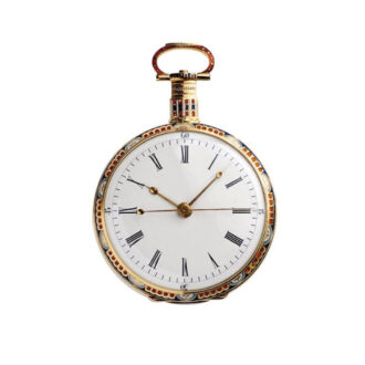 Swiss gold enamel pocket watch for the Chinese market Circa 1820