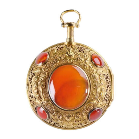 English gold quarter repeating verge watch Circa 1750 English gold quarter repeating verge watch Circa 1750