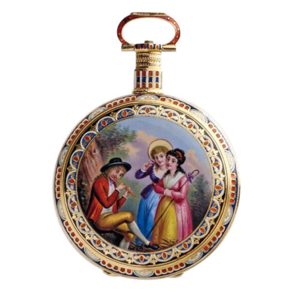 Swiss gold enamel pocket watch for the Chinese market Circa 1820