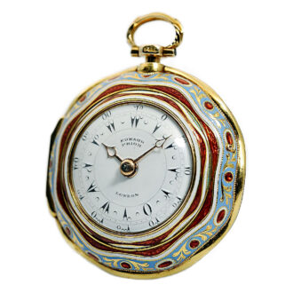 English gold enamel triple cased watch for Ottoman market Circa 1817