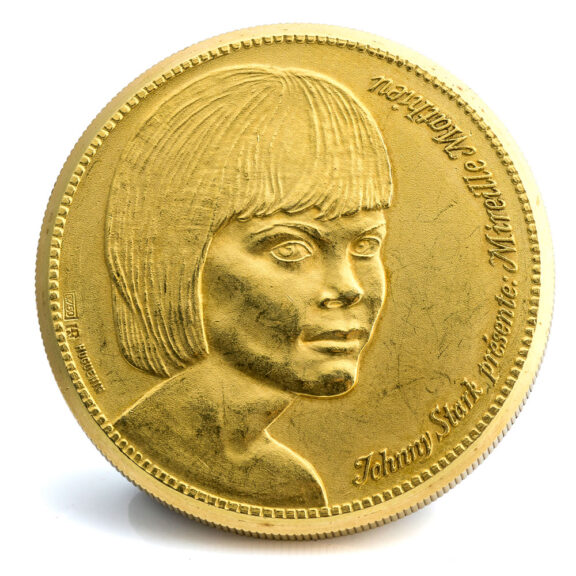 Fine and rare Swiss 18 carat yellow gold coin watch Circa 1980 Fine and rare Swiss 18 carat yellow gold coin watch Circa 1980