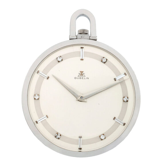 Fine Swiss platinum diamond set pocket watch Circa 1930