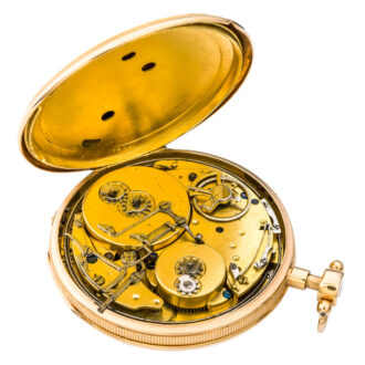 Swiss fine repeating watch with musical movement Circa 1820