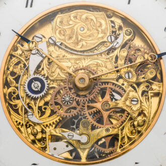 Swiss gold skeletonized quarter repeating watch Circa 1815