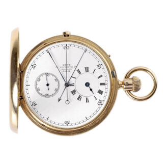 English gold chronograph and central minute counter Circa 1865