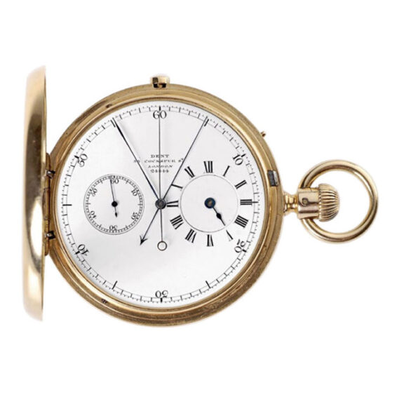 English gold chronograph and central minute counter Circa 1865