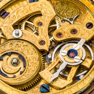 Swiss gilt and enamel watch for the Chinese market Circa 1860