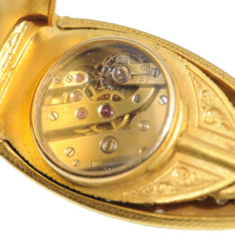 Swiss gold, diamond set scarab form watch Circa 1890
