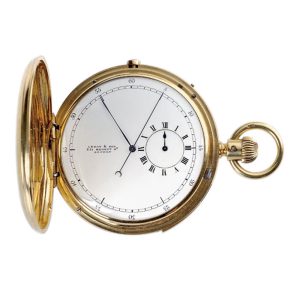 English gold chronometer, half quarter repeater Circa 1866