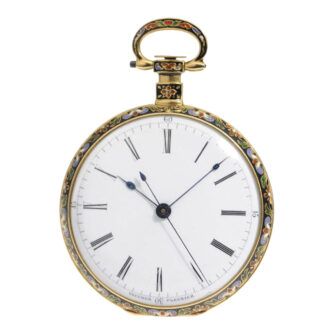 Swiss gold/enamel watch for Chinese market Circa 1830
