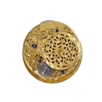 English silver astronomic pocket watch